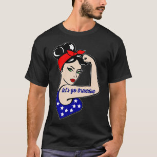 Let's Go Brandon USA Flag Conservative Republican T-Shirt