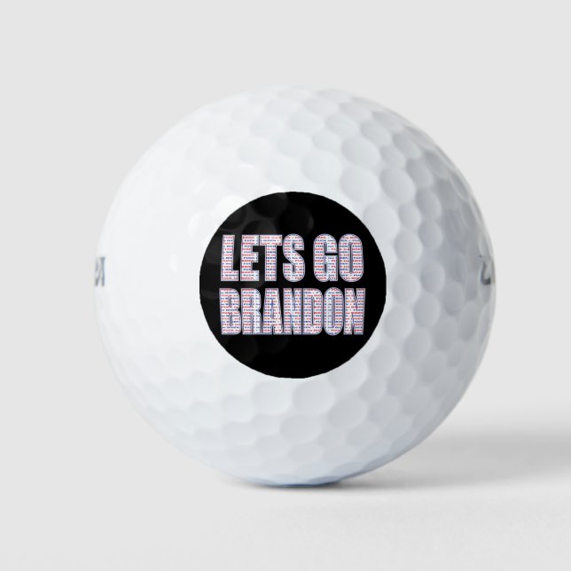 LETS-GO-BRANDON-Whiteeps Golf Balls (Front)