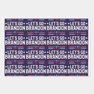 Lets Go Brandon Wrapping Paper