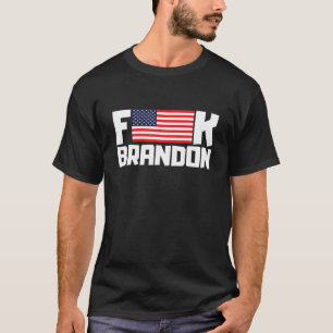 Let's Go Branson Anti Joe Biden - F American Flag T-Shirt