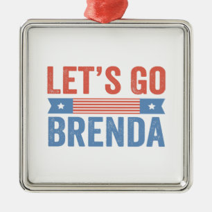 Let's go Brenda Kamala Election 2024  Metal Ornament