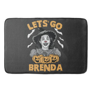 Let's Go Brenda Spooky Halloween Kamala Harris  Bath Mat