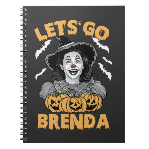 Let's Go Brenda Spooky Halloween Kamala Harris Notebook