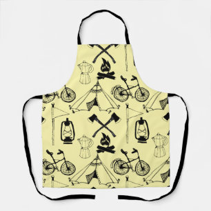 Let's go camping apron