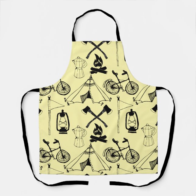 Let's go camping apron (Front)