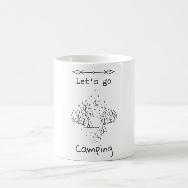 Lets Go Camping Coffee Mug (Center)