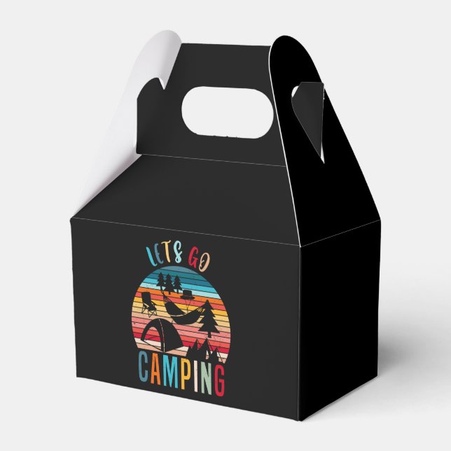 Lets Go Camping Favor Box (Front Side)