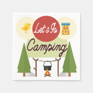 Let's Go Camping Napkins