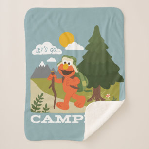 Let's Go Camping! Sherpa Blanket