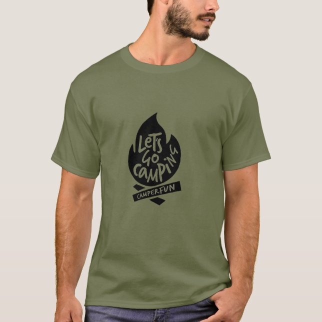 Let's Go Camping T-Shirt (Front)