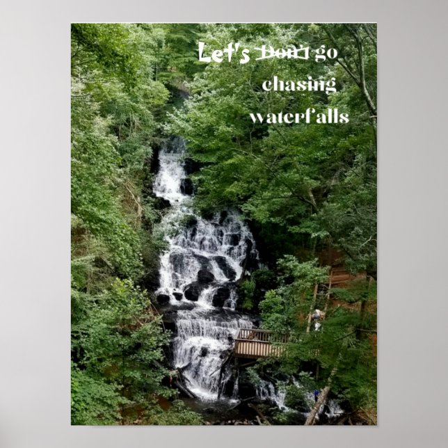 Let's Go Chasing Waterfalls  Poster (Front)