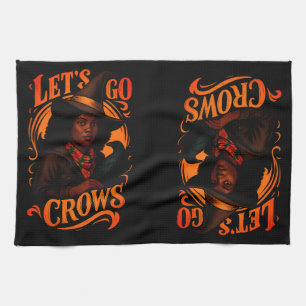 Let's Go Crows-Witch One-Double Sided Kitchen Towel