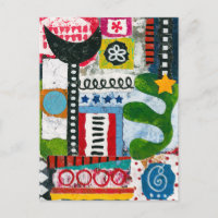 Let's Go Dancing Postcard