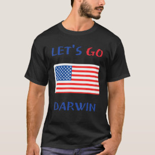 Let's Go Darwin Liberal Impeach Red Blue America F T-Shirt