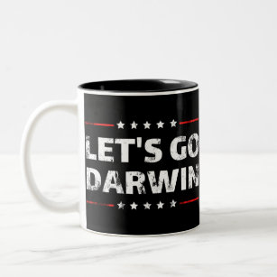 Let's Go Darwin Two-Tone Coffee Mug