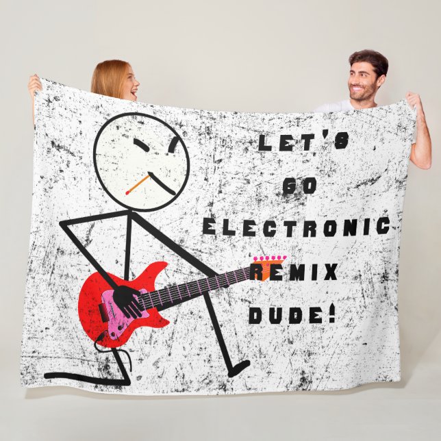 LET'S GO ELECTRONIC REMIX Fleece Blanket (In Situ)