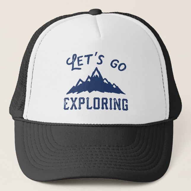 Let's Go Exploring Trucker Hat (Front)