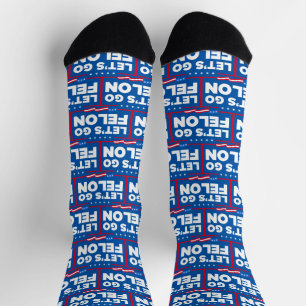 Let's Go Felon Anti-Trump Socks
