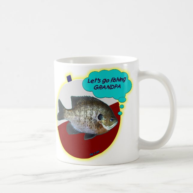 Let's Go Fishing Grandpa Coffee Mug (Right)