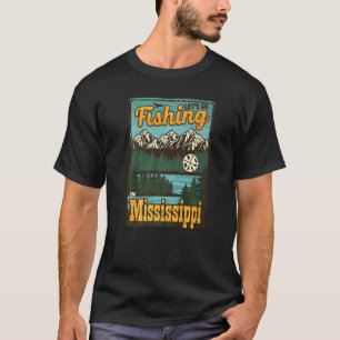 Let's Go Fishing In Mississippi Vintage Mississipp T-Shirt