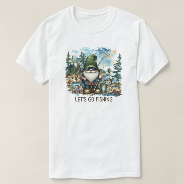 Let's Go Fishing T-Shirt (Design Front)