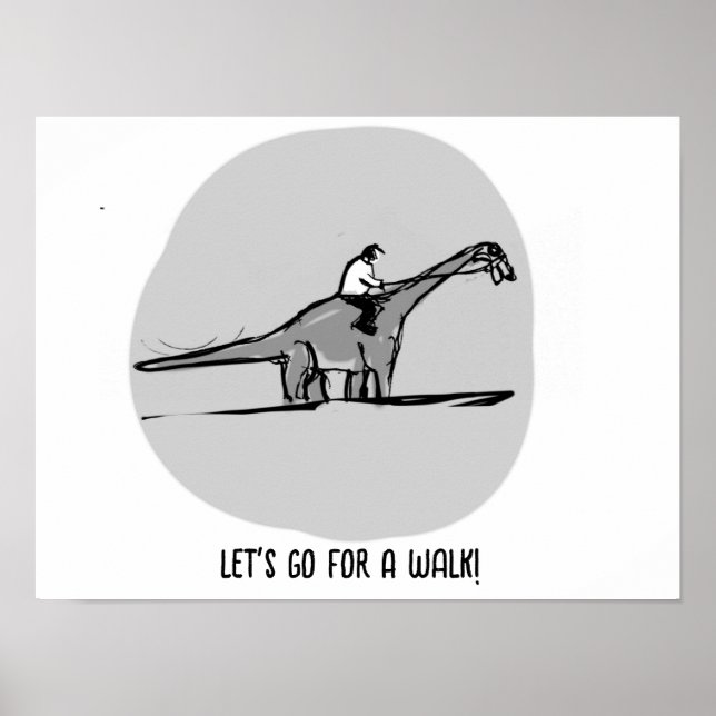 Let's Go For A Walk Poster (Front)