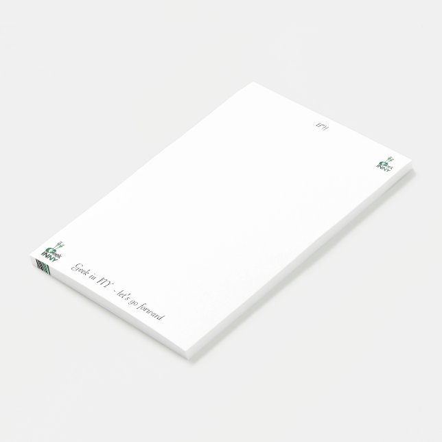 let's go forward Geek in NY Post-it Notes (Angled)