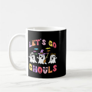 Let's go ghouls funny halloween ghosts coffee mug