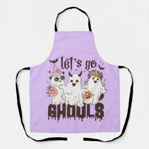 Let's Go Ghouls Halloween Apron