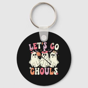 Let's Go Ghouls Halloween Ghost Costume Retro Groo Keychain