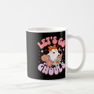 Let's Go Ghouls Halloween Ghost Outfit Costume Ret Coffee Mug
