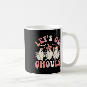 Let's Go Ghouls Halloween Ghost Outfit Costume Ret Coffee Mug
