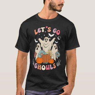 Let's go ghouls, Retro Groovy Let's Go Ghouls Ghos T-Shirt