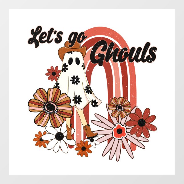 Let's go Ghouls Window Cling (Sheet)