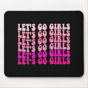 Let's Go Girls Bachelorette Trip Retro Bridal Part Mouse Pad