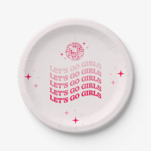 Let's Go Girls - Paper Plate - Bachelorette Party