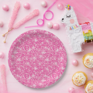 Let's Go Girls Pink Cowgirl Birthday Party  Paper Plate