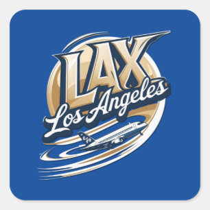 Let's Go LAX Airport Code Sticker