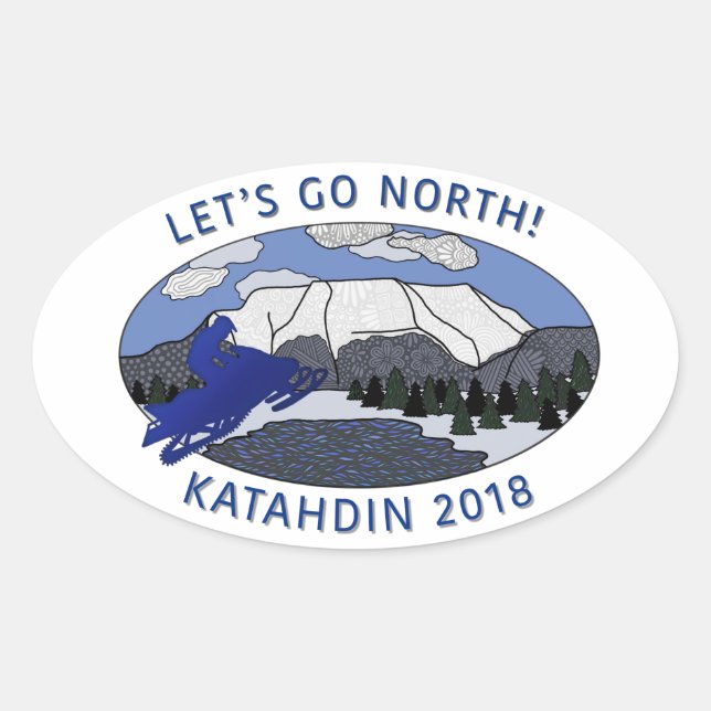 LET'S GO NORTH sticker (Front)