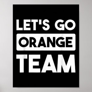 Lets Go Orange Team War Game Competition Summer Ca Poster