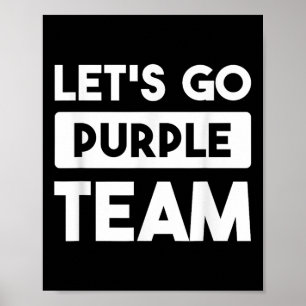 Lets Go Purple Team War Game Competition Summer Ca Poster