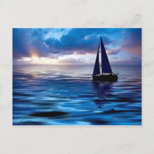 Lets Go Sailing Postcard