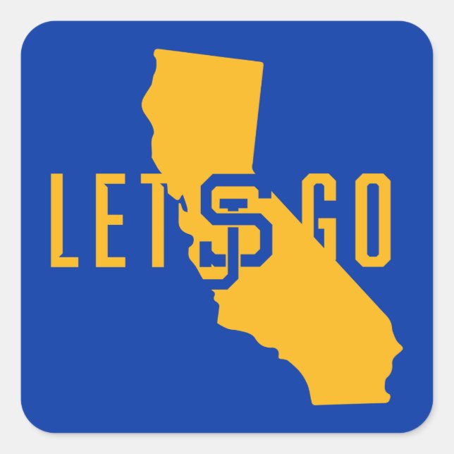 lets go SJ Square Sticker (Front)