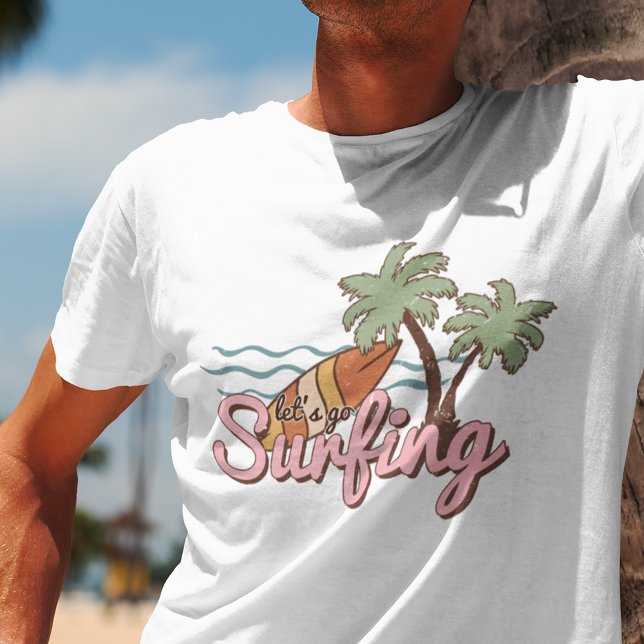 Let's Go Surfing Summer Surf Board T-Shirt (Creator Uploaded)
