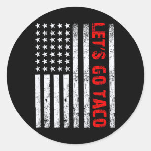 Let's Go Taco1 Classic Round Sticker