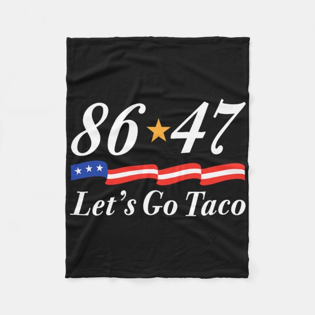 Let's Go Taco Funny Parody Meme 6  Fleece Blanket (Front)