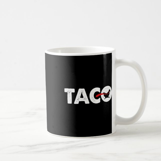 Let's Go Taco Funny Trump Always Chickens Out 49  Coffee Mug (Right)