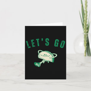 Let's Go Taco Funny Vintage Nostalgia Let's Go Tac Card