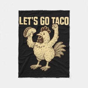 Let's Go Taco Meme1  Fleece Blanket