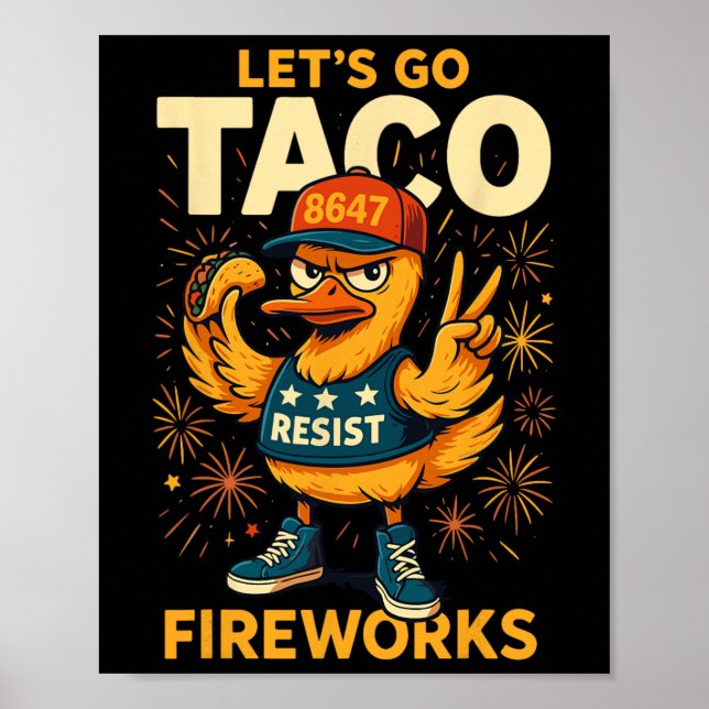 Let's Go Taco Meme  Poster (Front)